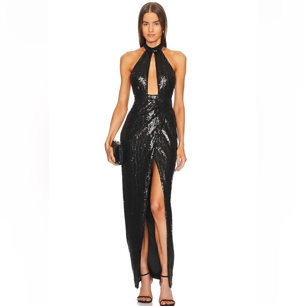 x REVOLVE Rick Gown in Black